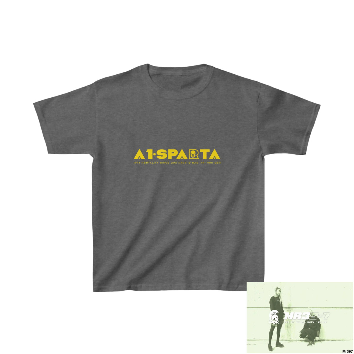 A1-Sparta - Kids Heavy Cotton™ Tee XS / Dark Heather Kids clothes