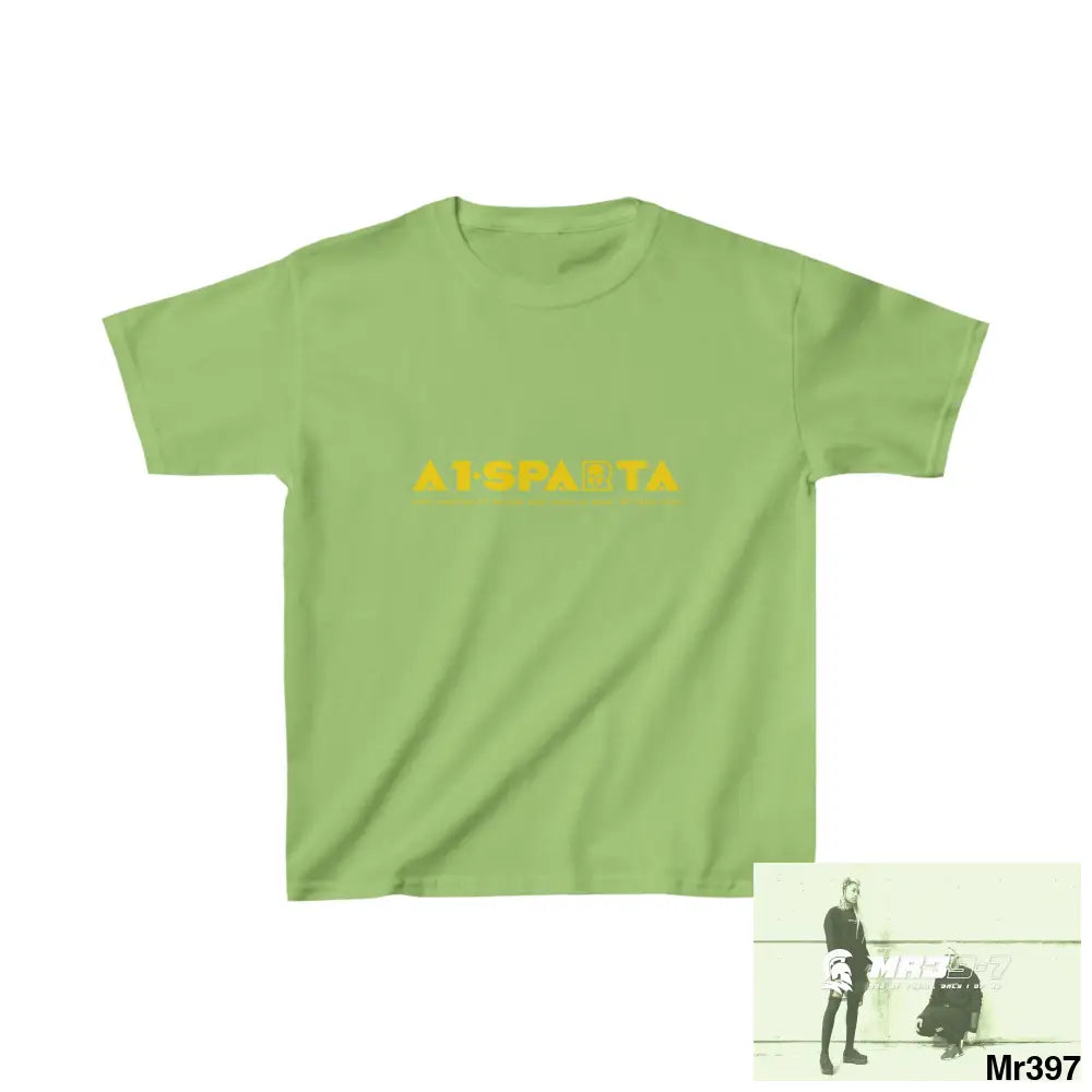 A1-Sparta - Kids Heavy Cotton™ Tee XS / Lime Kids clothes