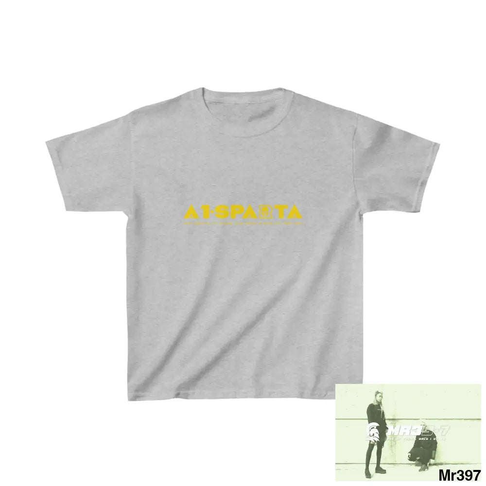 A1-Sparta - Kids Heavy Cotton™ Tee XS / Sport Grey Kids clothes