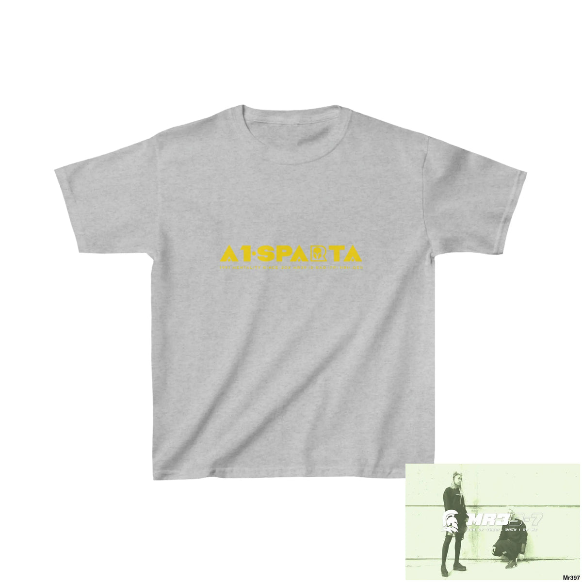 A1-Sparta - Kids Heavy Cotton™ Tee XS / Sport Grey Kids clothes