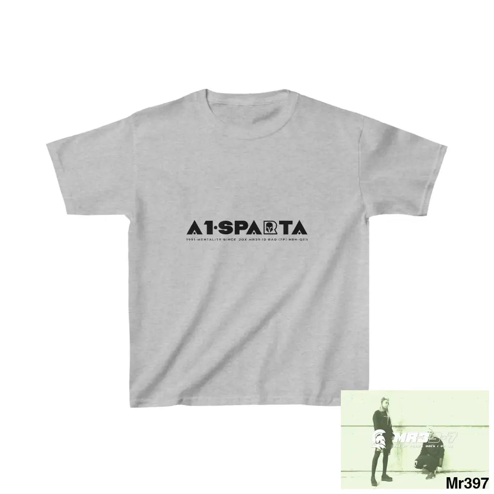 A1-Sparta - Kids Heavy Cotton™ Tee XS / Sport Grey Kids clothes