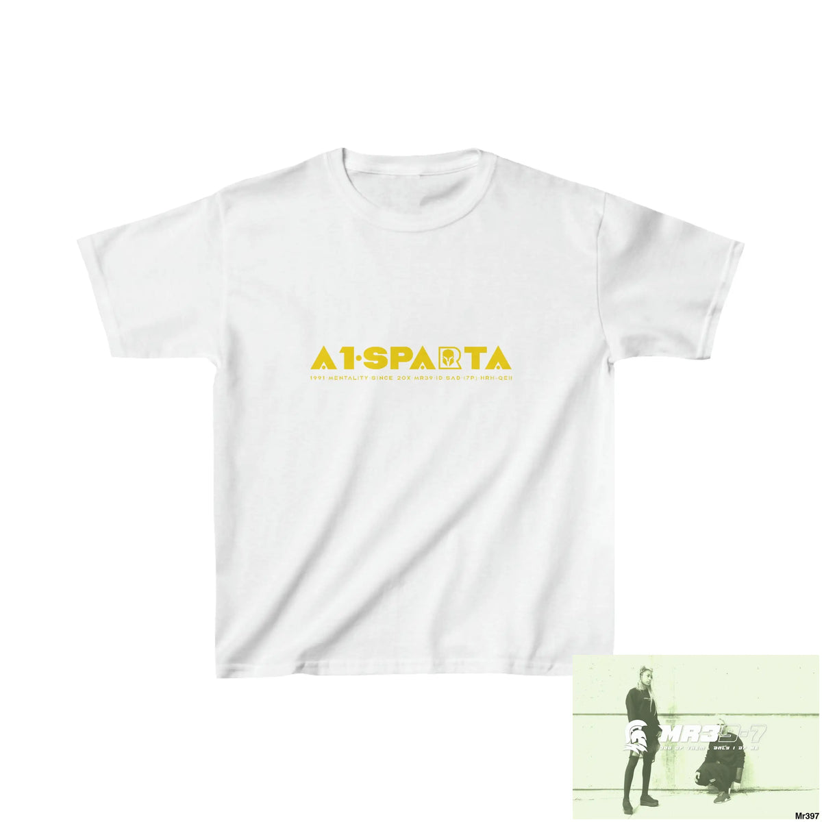 A1-Sparta - Kids Heavy Cotton™ Tee XS / White Kids clothes
