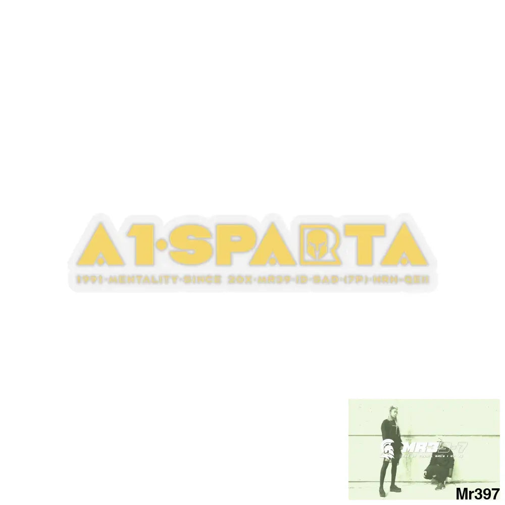 A1• Sparta Kiss-Cut Stickers 2’’ × 2’’ / Transparent Paper products