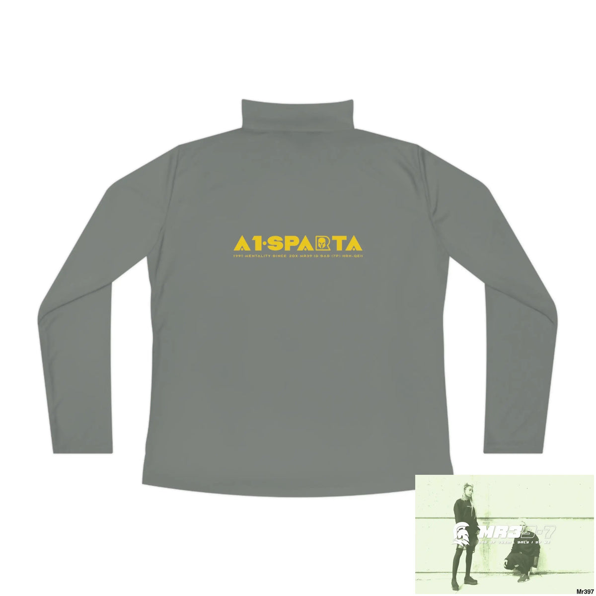 A1- Sparta -Ladies Quarter-Zip Pullover Long-sleeve