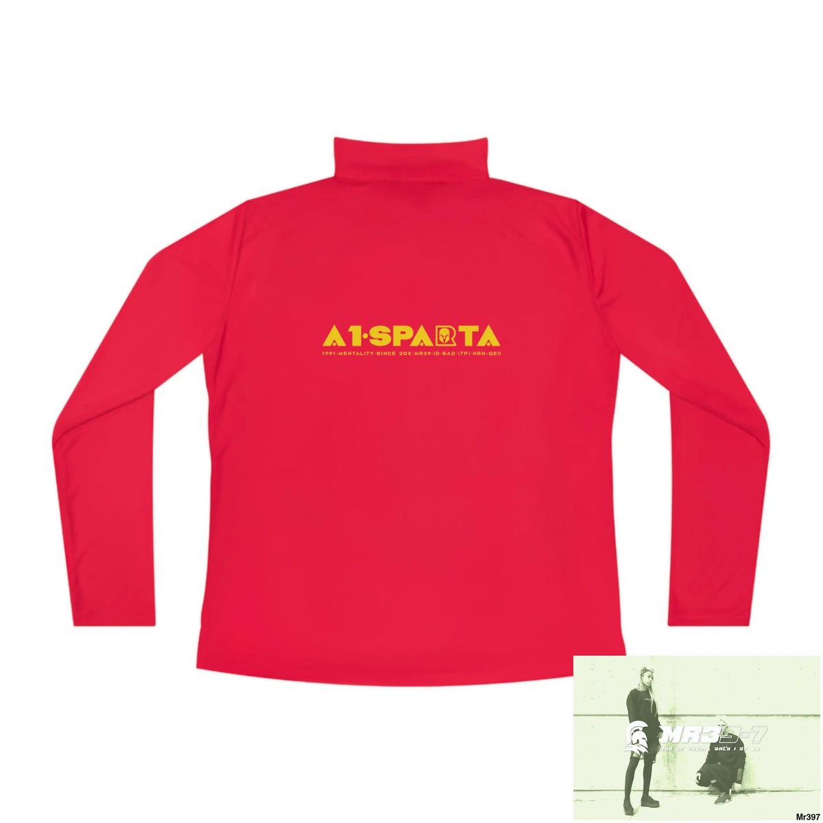 A1- Sparta -Ladies Quarter-Zip Pullover Long-sleeve
