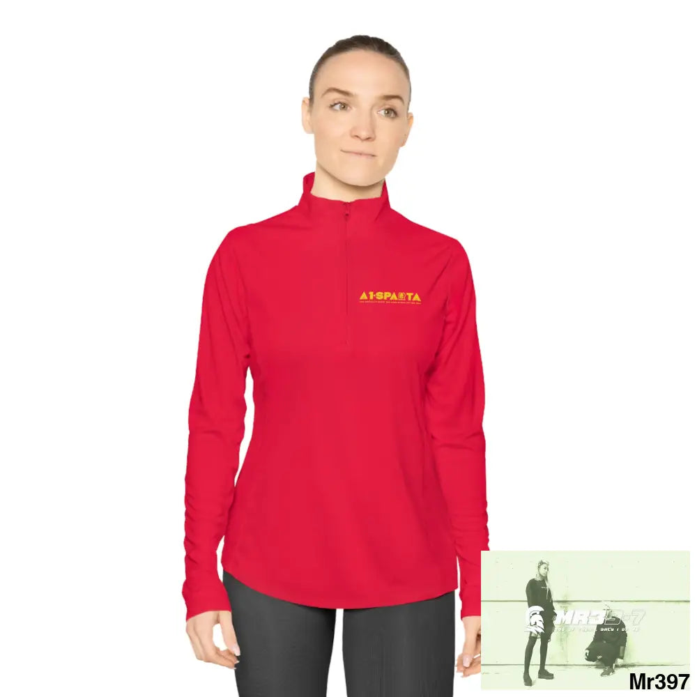 A1- Sparta -Ladies Quarter-Zip Pullover Long-sleeve