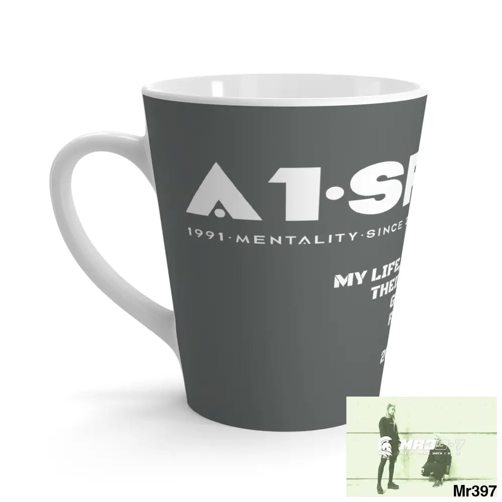 A1•Sparta Latte Mug My Life My Death(s) their plans Global failed 2001-2024 12oz Mug