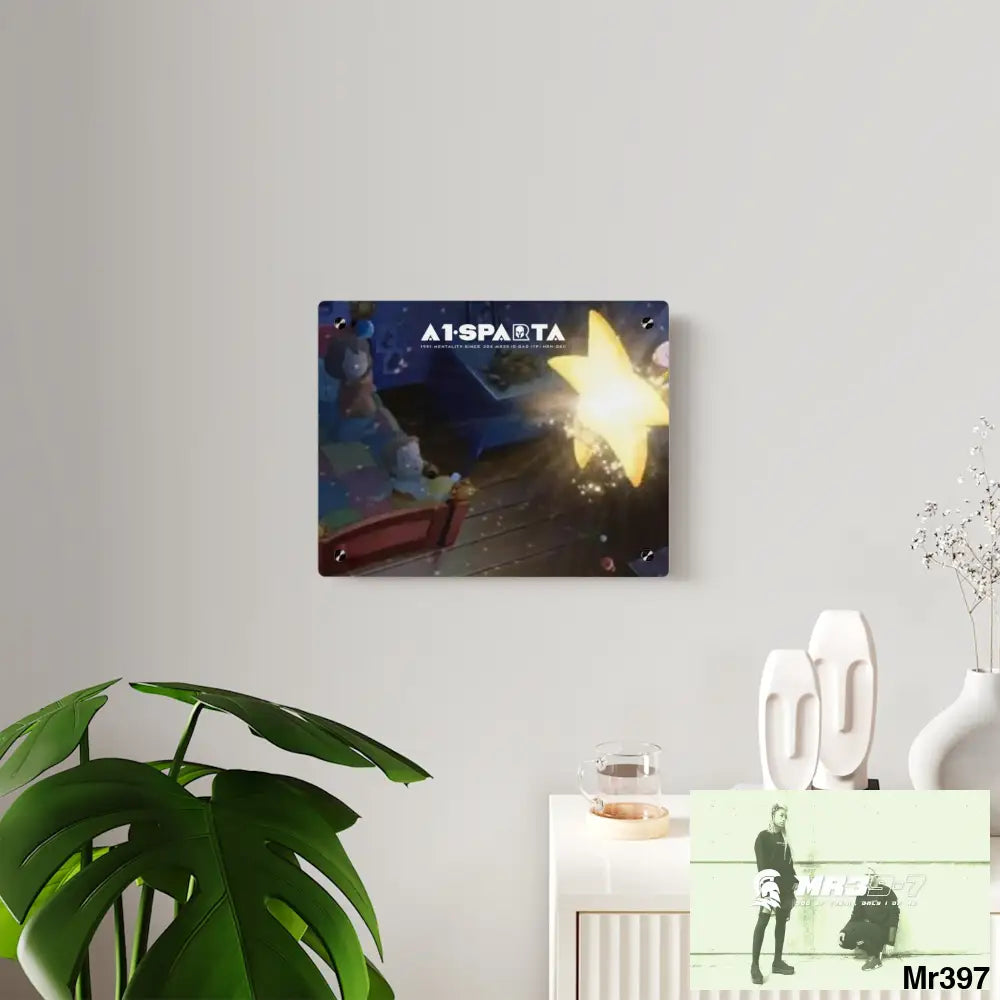 A1-Sparta Laura’s Star Acrylic Wall Art Panels Home Decor