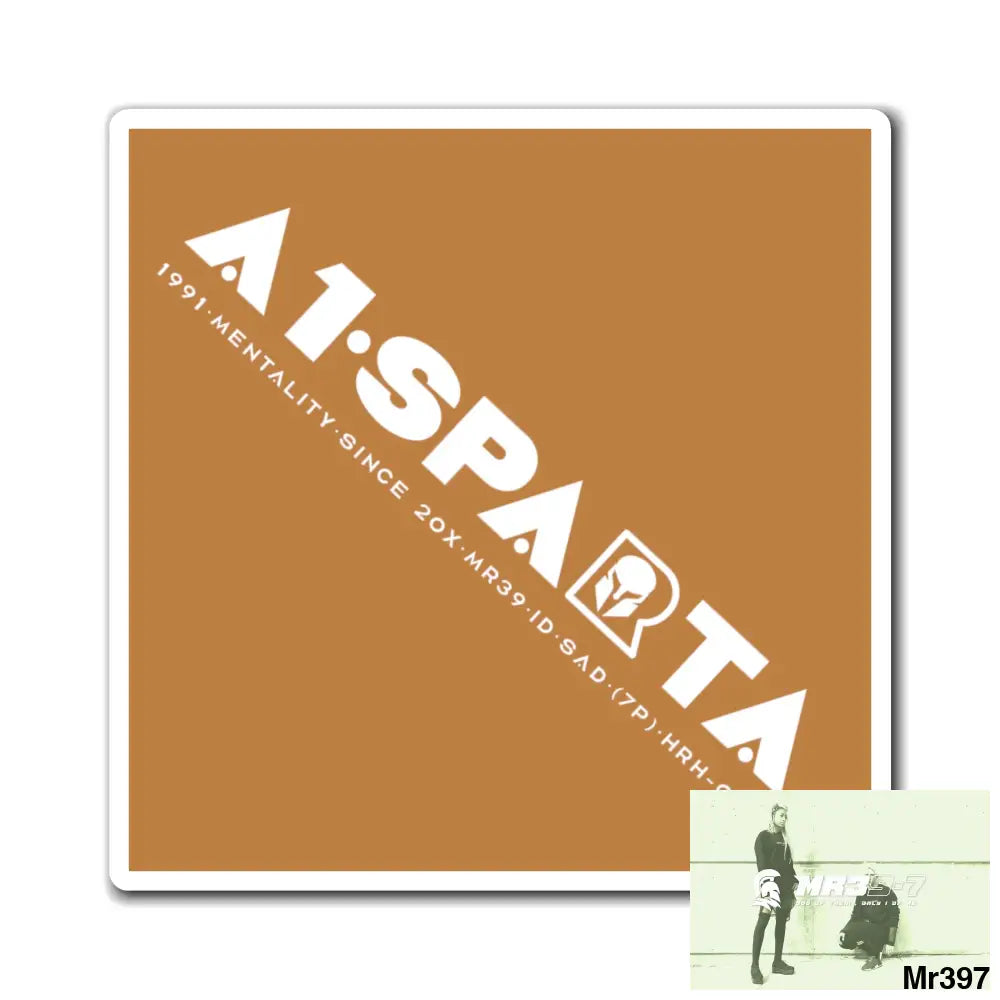 A1.Sparta Magnet 3’’ × 3’’ Paper products