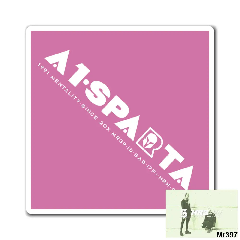 A1.Sparta Magnet 4’’ × 4’’ Paper products