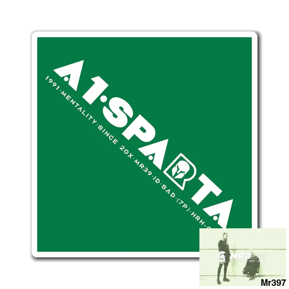 A1.Sparta Magnet 4’’ × 4’’ Paper products