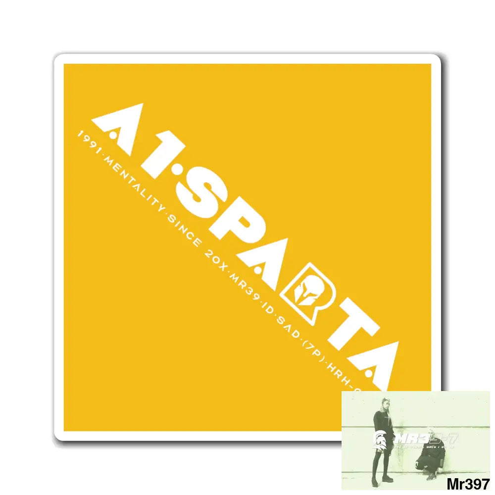 A1.Sparta Magnet 6’’ × 6’’ Paper products