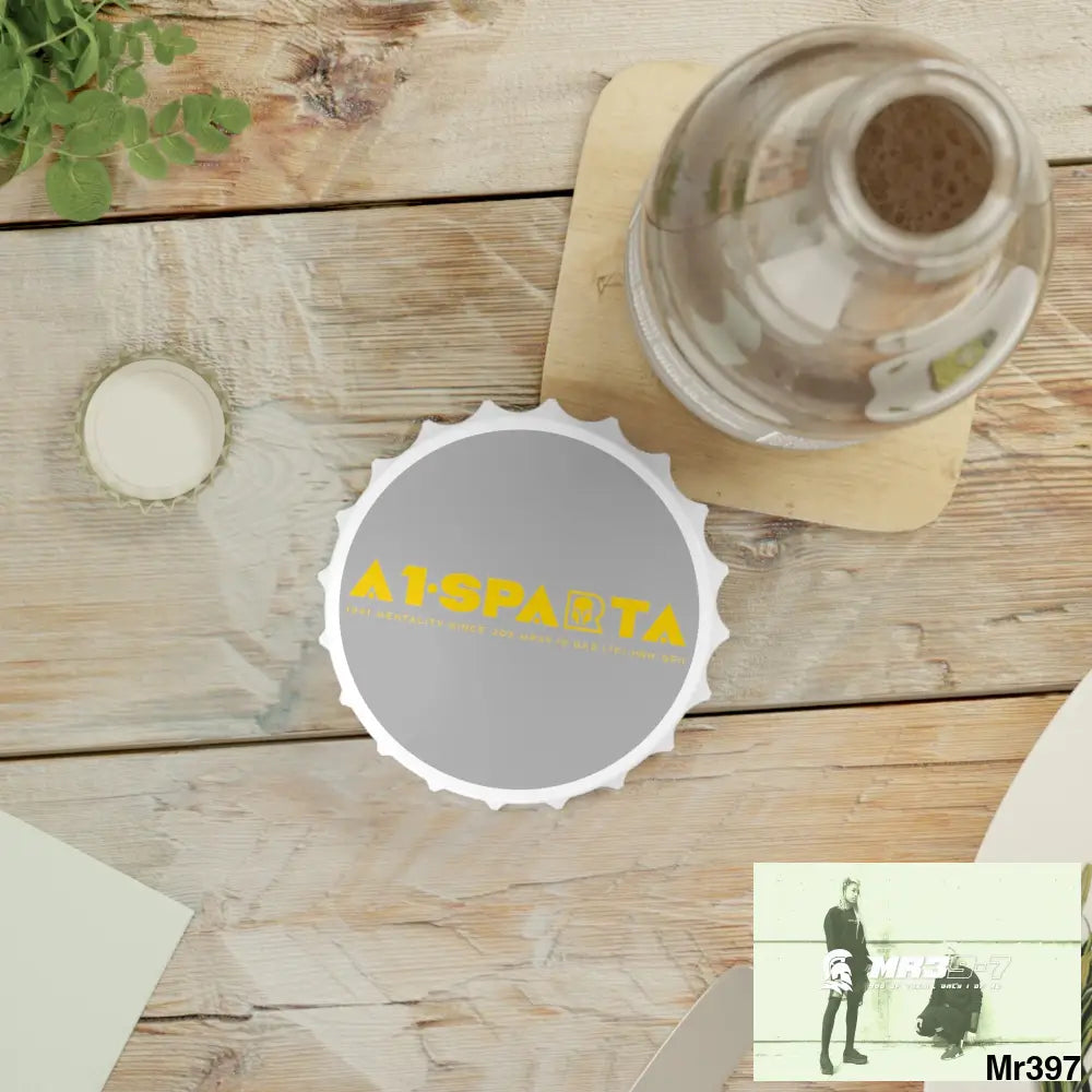 A1.Sparta Magnet Bottle Opener One size / White Accessories