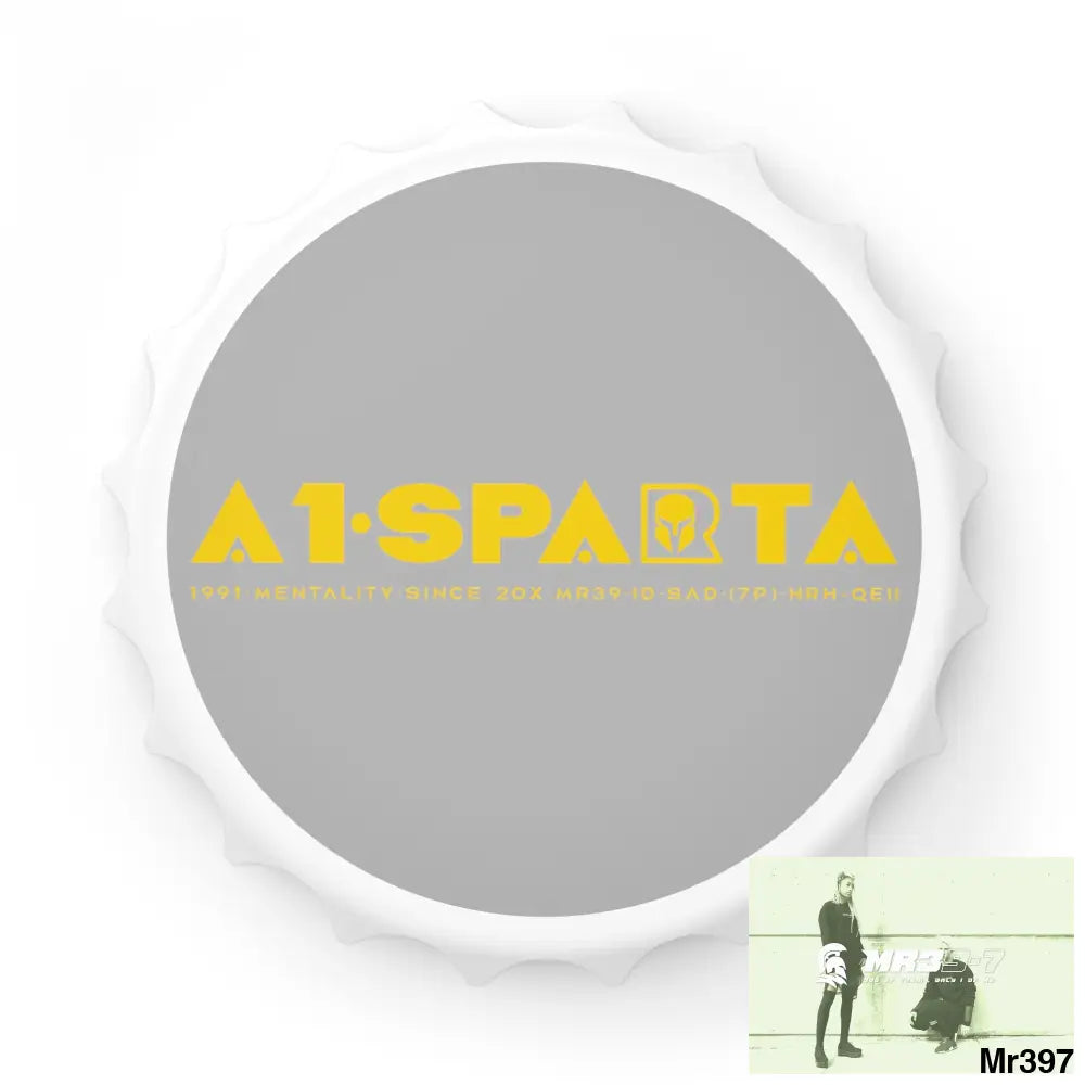 A1.Sparta Magnet Bottle Opener One size / White Accessories