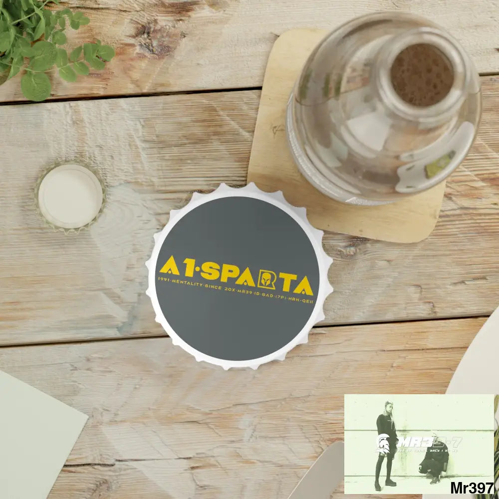 A1.Sparta Magnet Bottle Opener One size / White Accessories