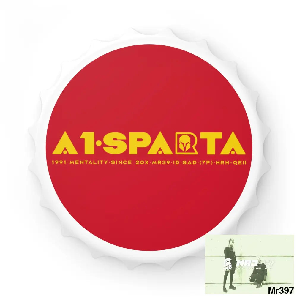 A1.Sparta Magnetic bottle Opener One size / White Accessories