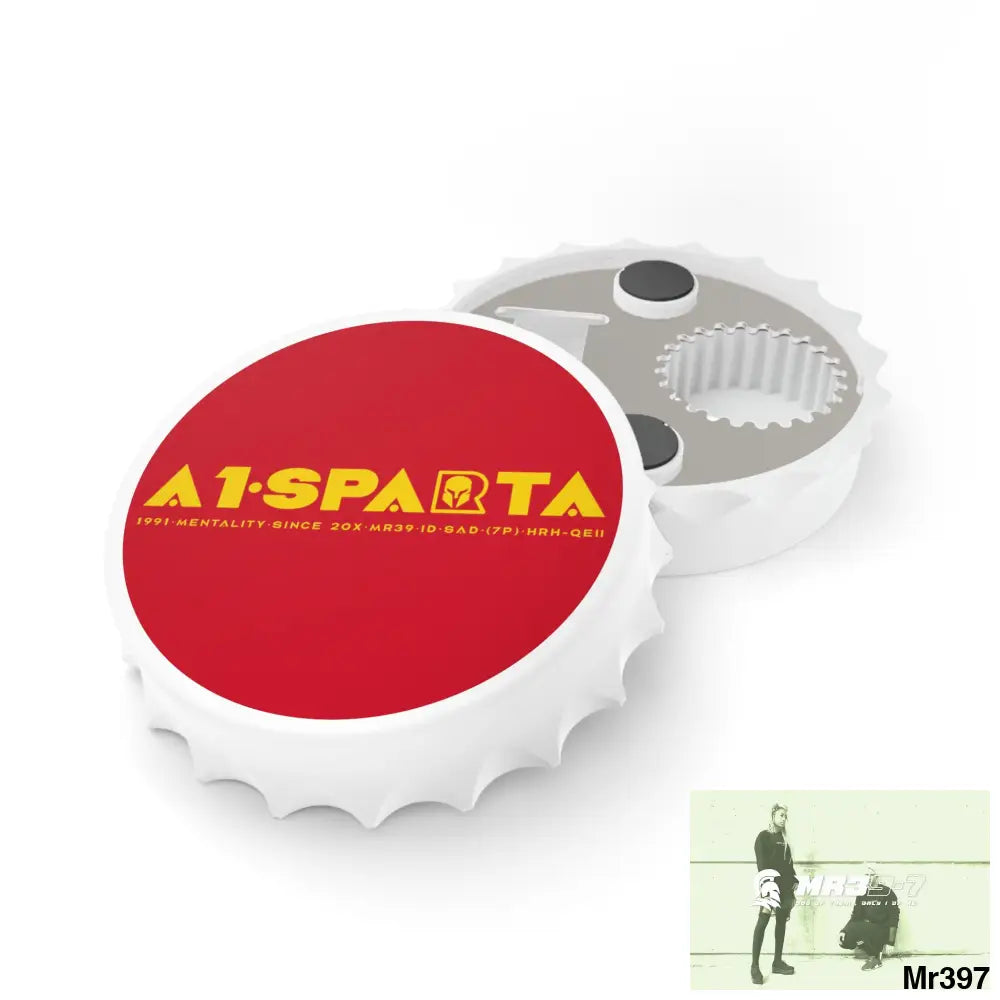 A1.Sparta Magnetic bottle Opener One size / White Accessories