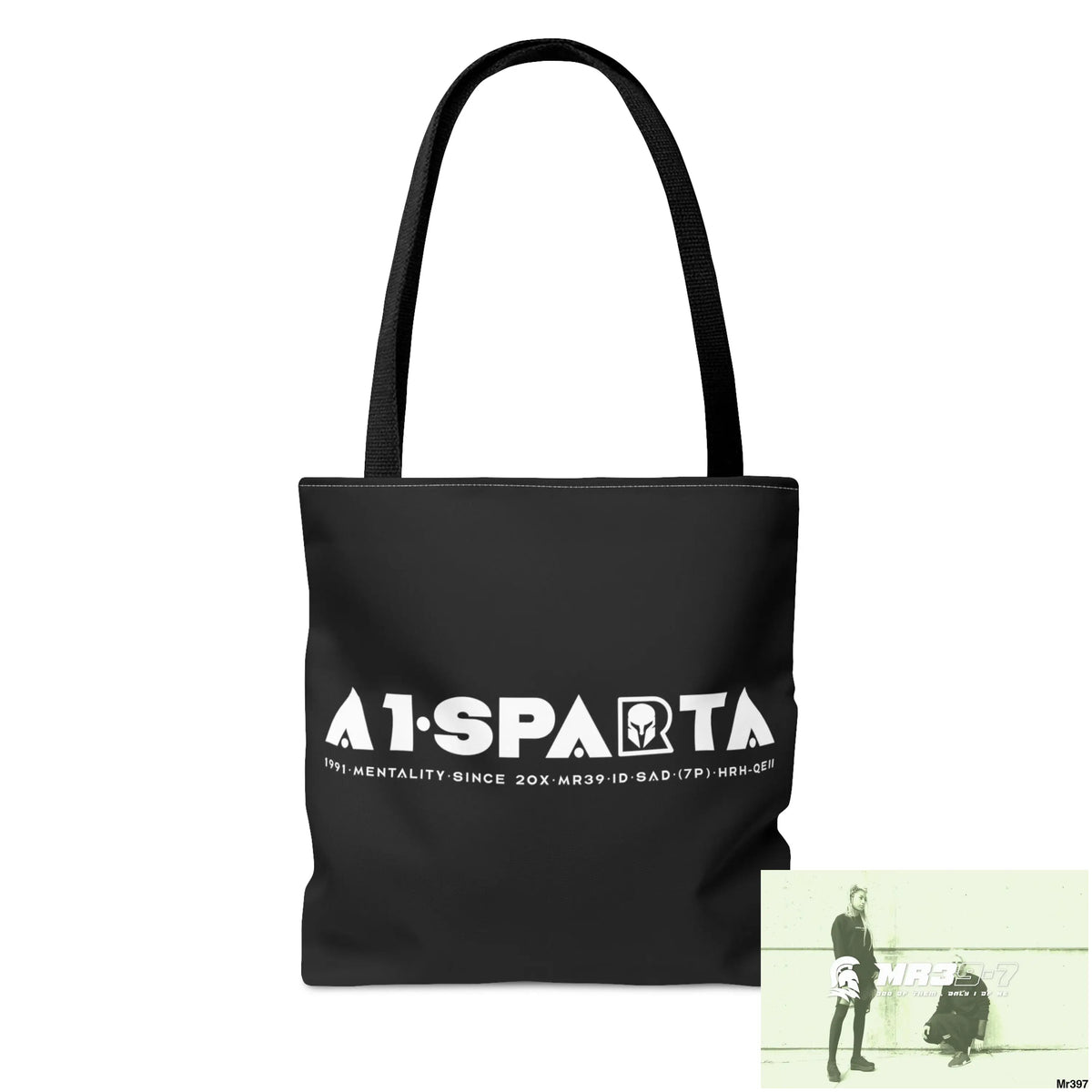 A1-Sparta Melting HeadphonesTote Bag (AOP) Bags