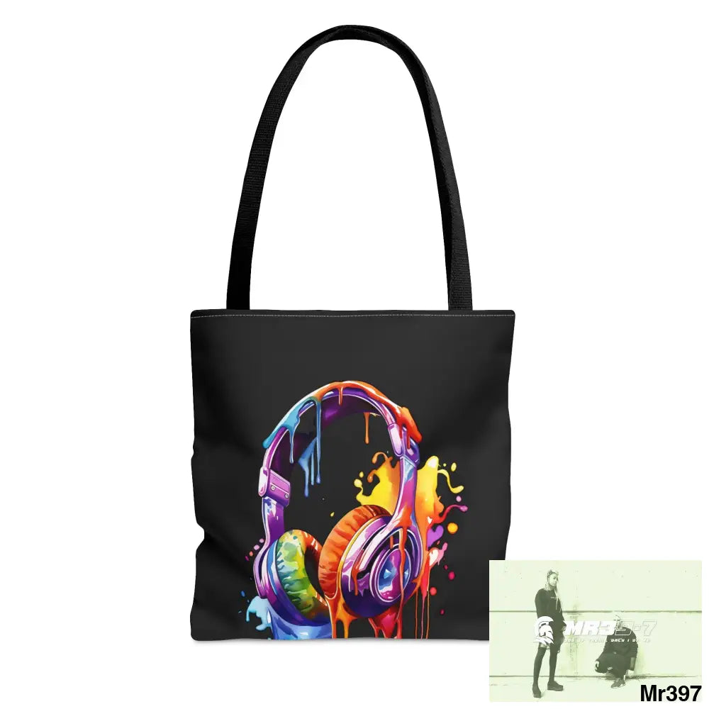 A1-Sparta Melting HeadphonesTote Bag (AOP) Small Bags