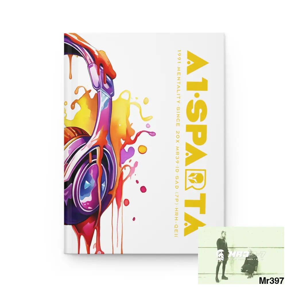 A1• Sparta Melting Headset Hardcover Journal Matte Journal Paper products