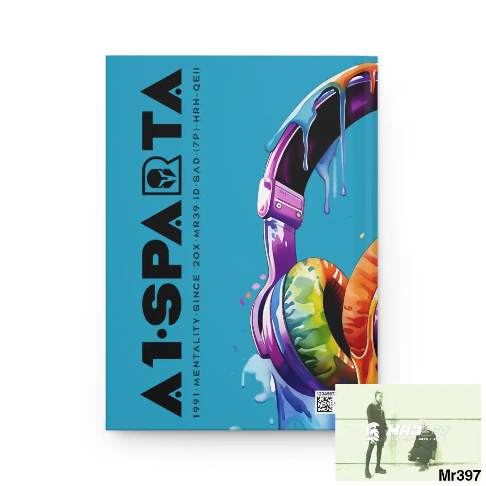 A1• Sparta Melting Headset Hardcover Journal Matte Journal Paper products