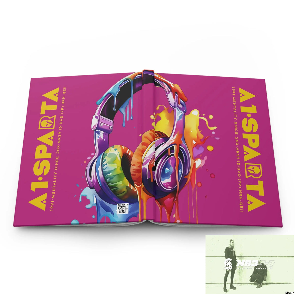 A1• Sparta Melting Headset Hardcover Journal Matte Journal Paper products