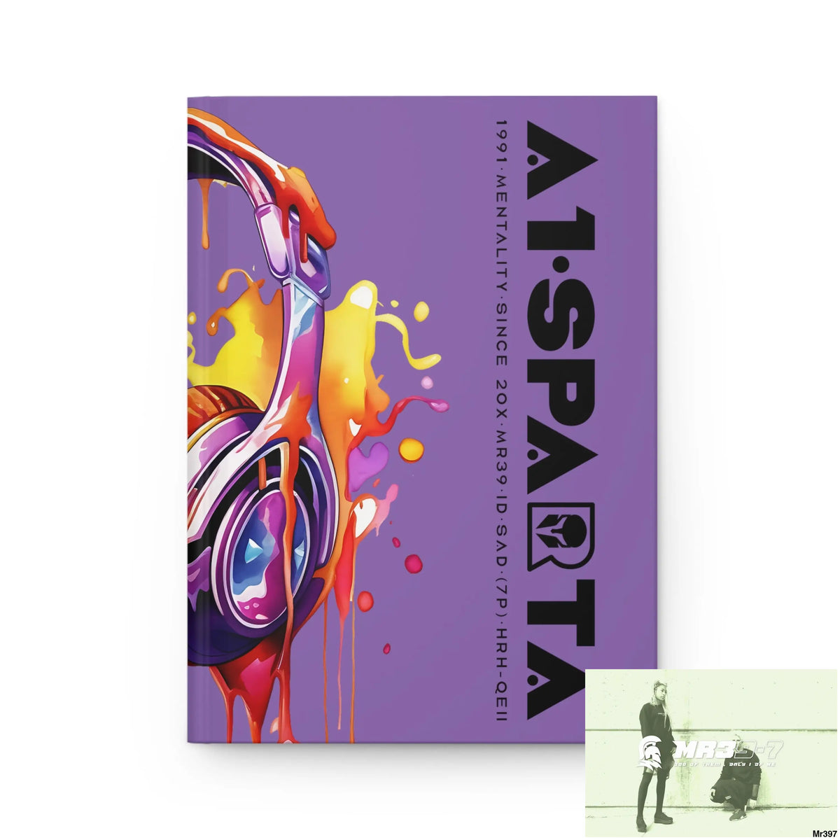 A1• Sparta Melting Headset Hardcover Journal Matte Journal Paper products