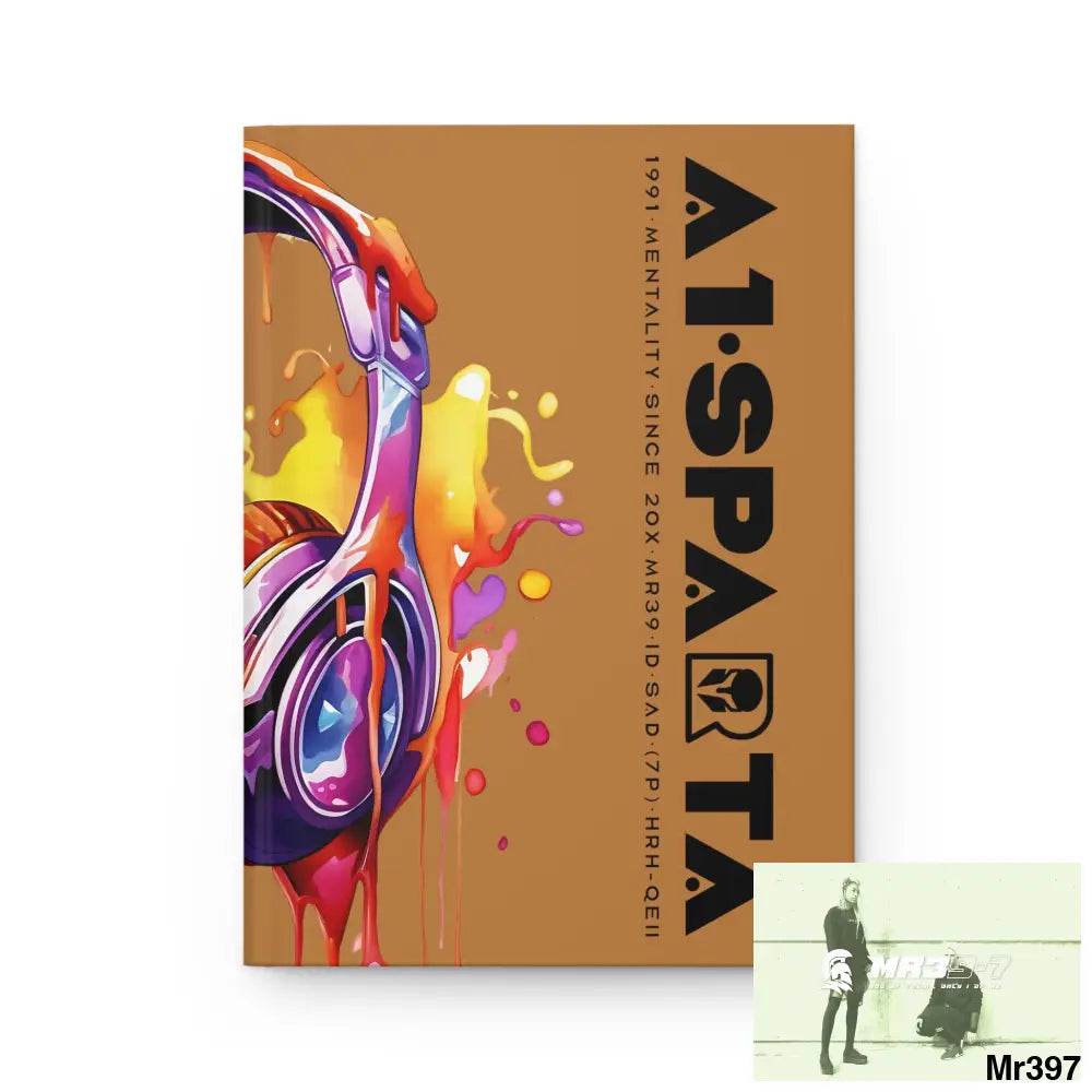 A1• Sparta Melting Headset Hardcover Journal Matte Journal Paper products