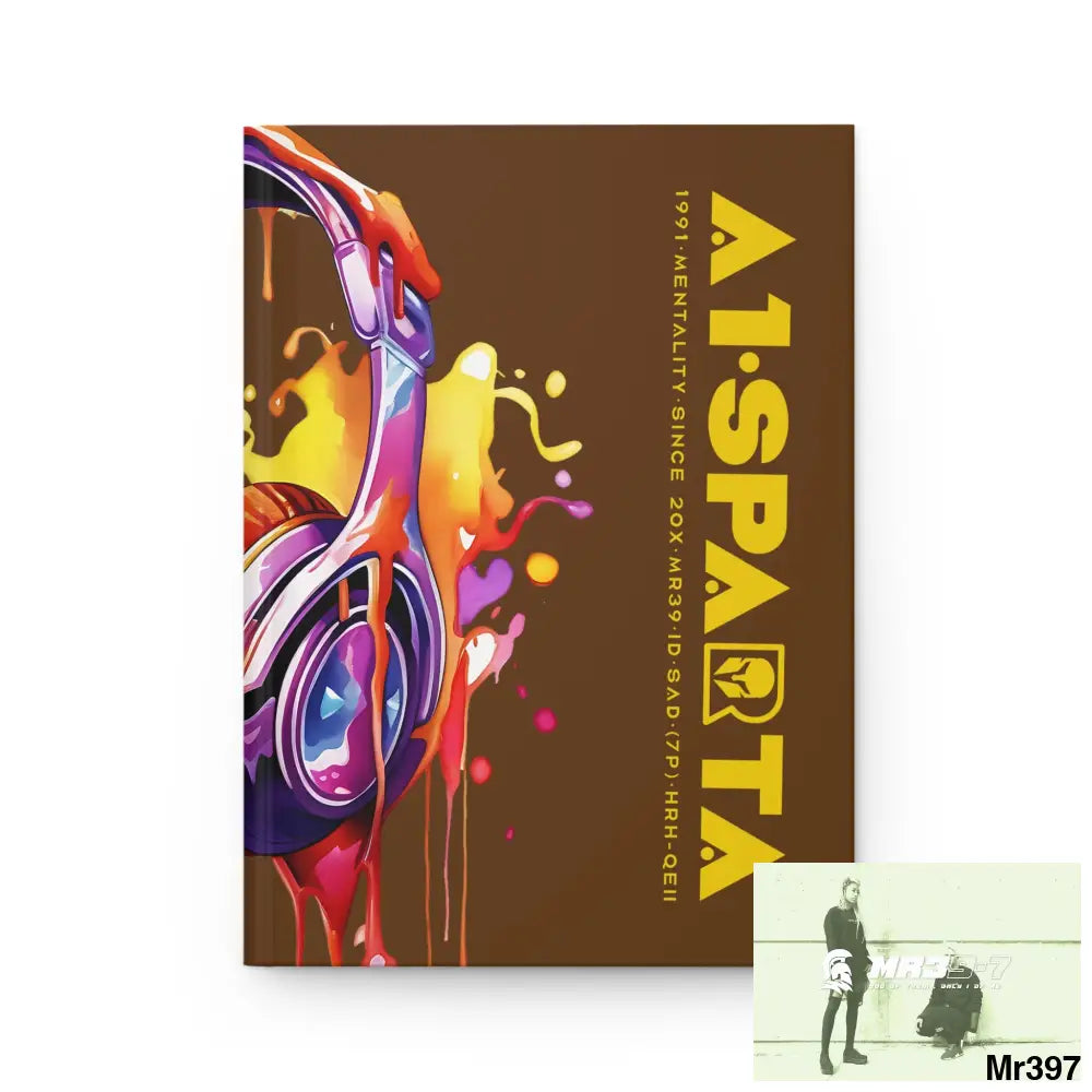 A1• Sparta Melting Headset Hardcover Journal Matte Journal Paper products