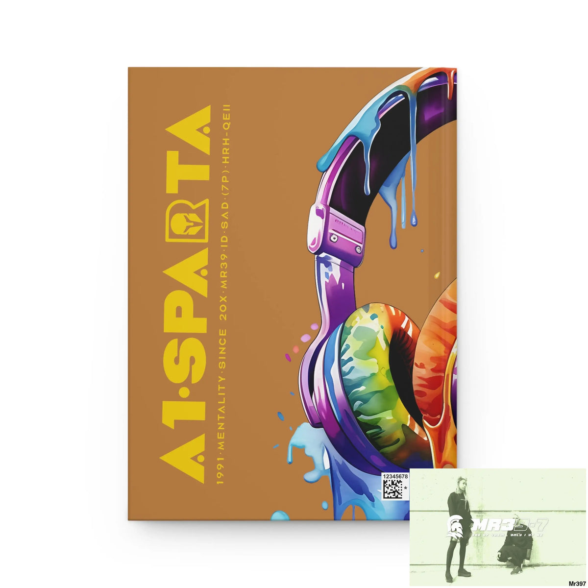 A1• Sparta Melting Headset Hardcover Journal Matte Journal Paper products