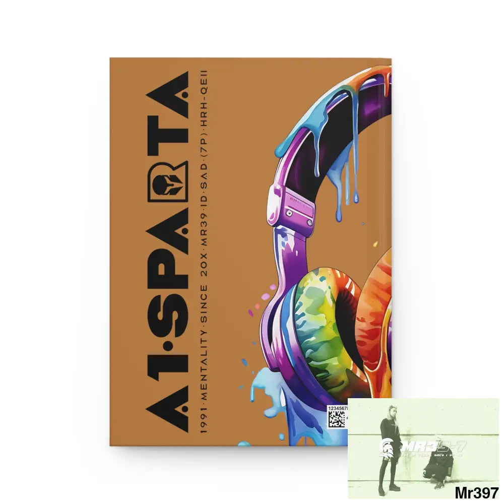A1• Sparta Melting Headset Hardcover Journal Matte Journal Paper products