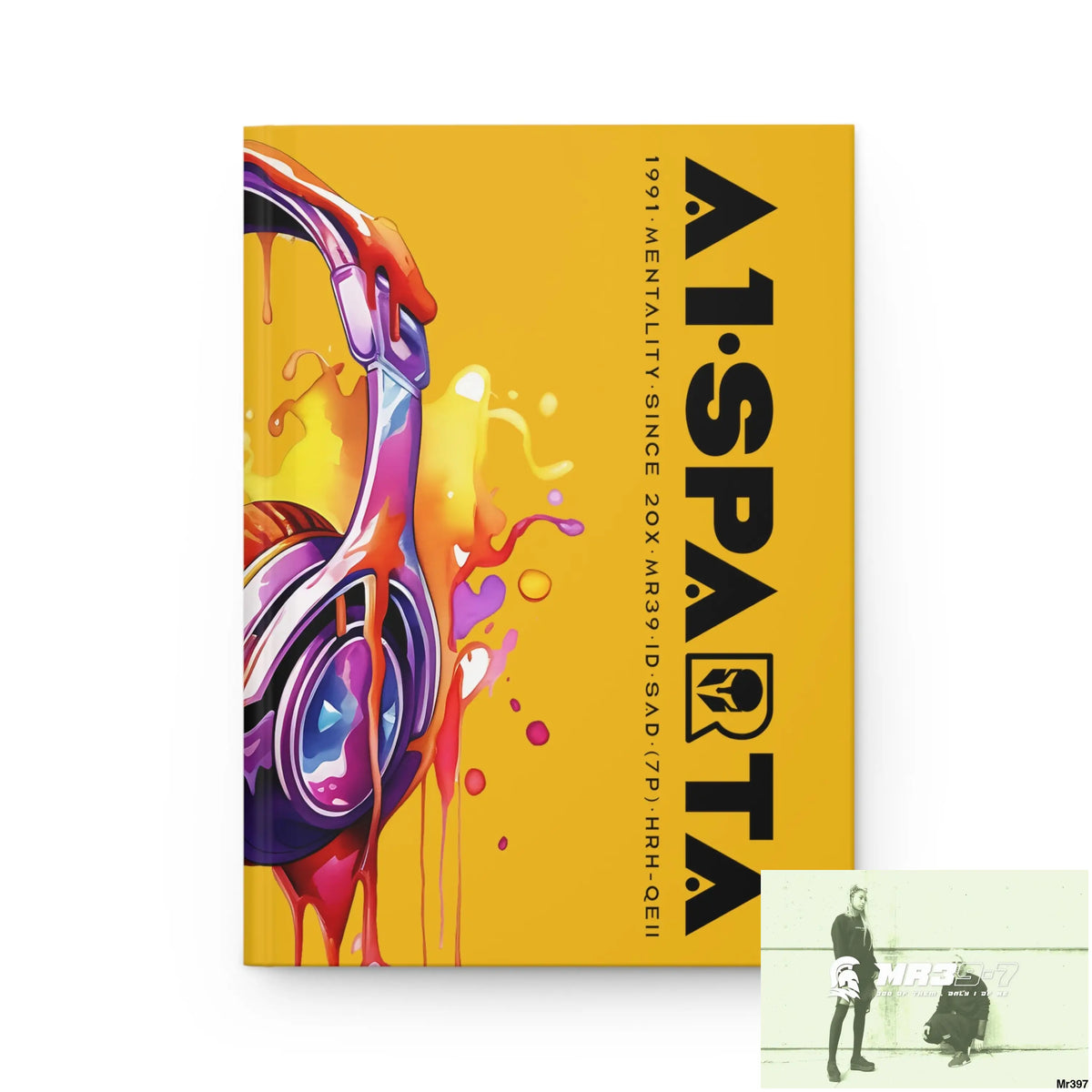 A1• Sparta Melting Headset Hardcover Journal Matte Journal Paper products