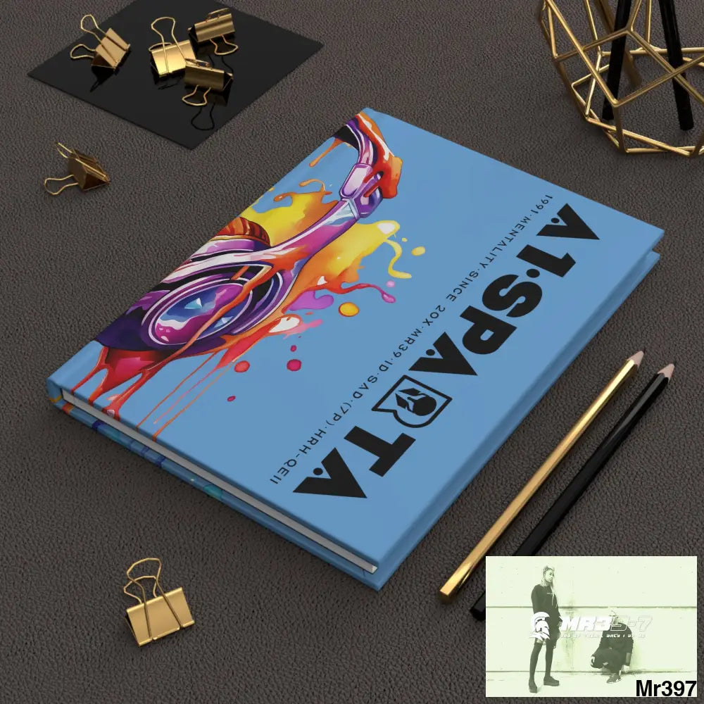 A1• Sparta Melting Headset Hardcover Journal Matte Journal Paper products