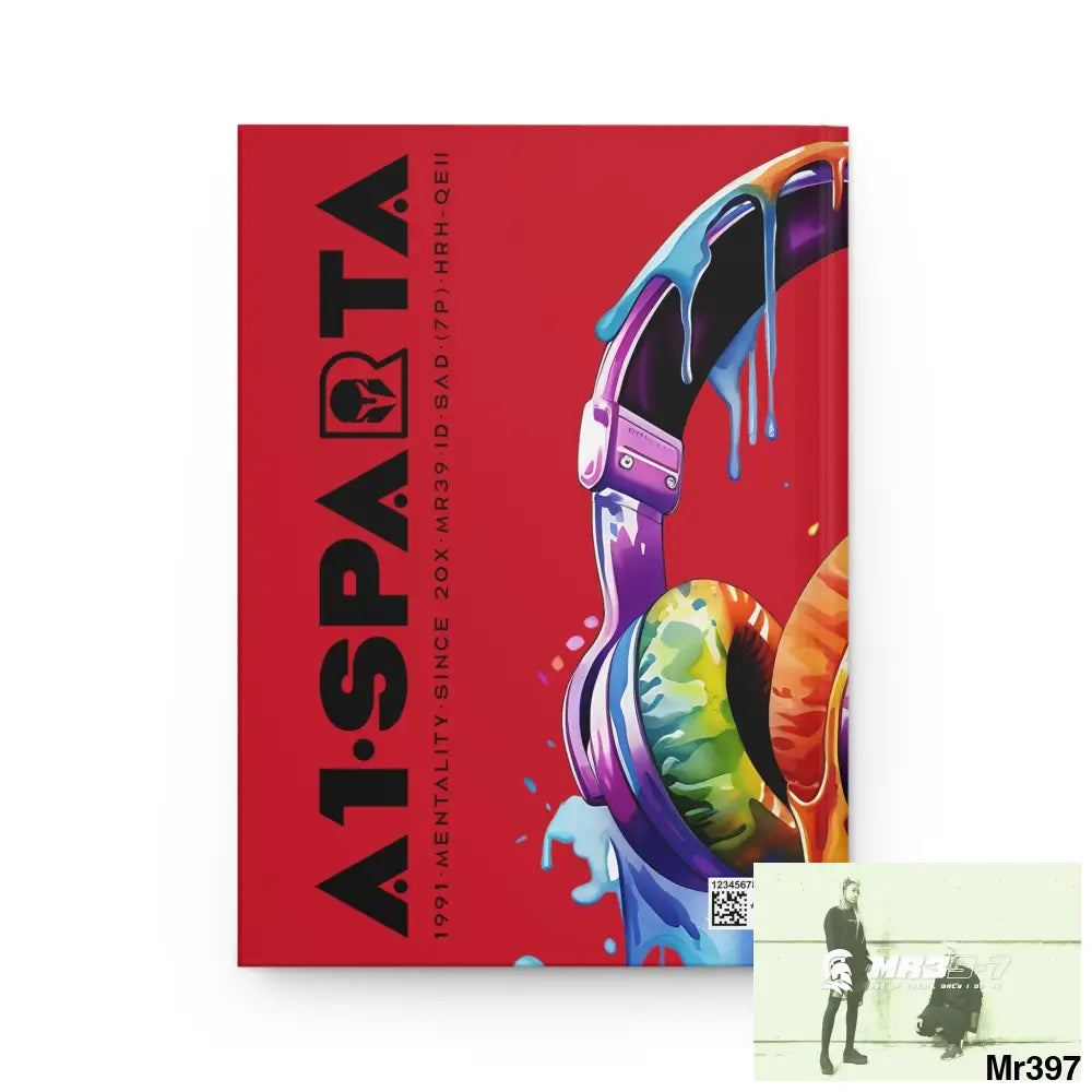 A1• Sparta Melting Headset Hardcover Journal Matte Journal Paper products