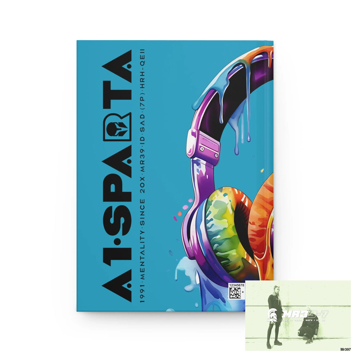 A1• Sparta Melting Headset Hardcover Journal Matte Journal Paper products