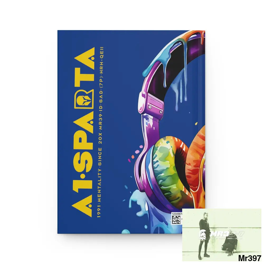 A1• Sparta Melting Headset Hardcover Journal Matte Journal Paper products