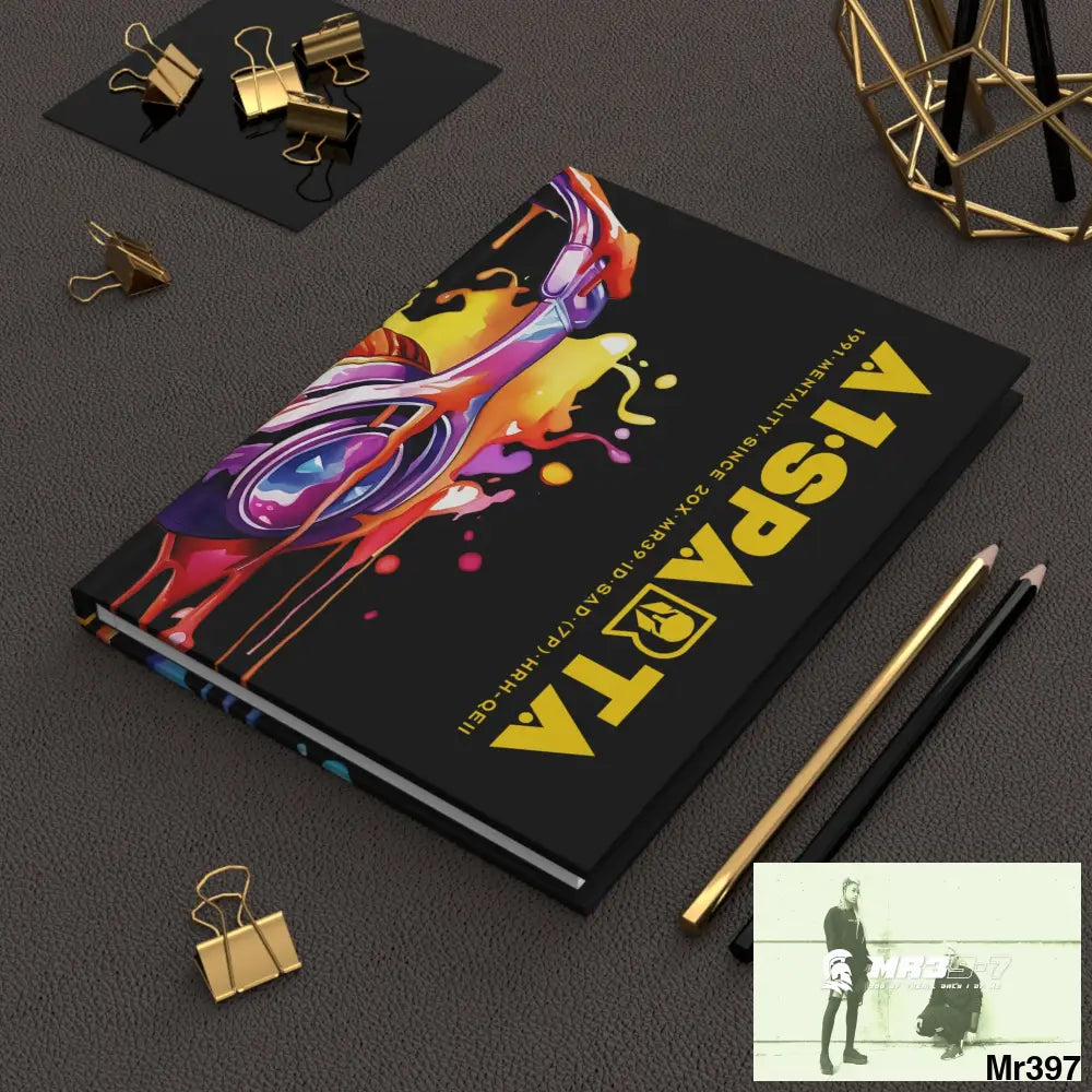 A1• Sparta Melting Headset Hardcover Journal Matte Journal Paper products