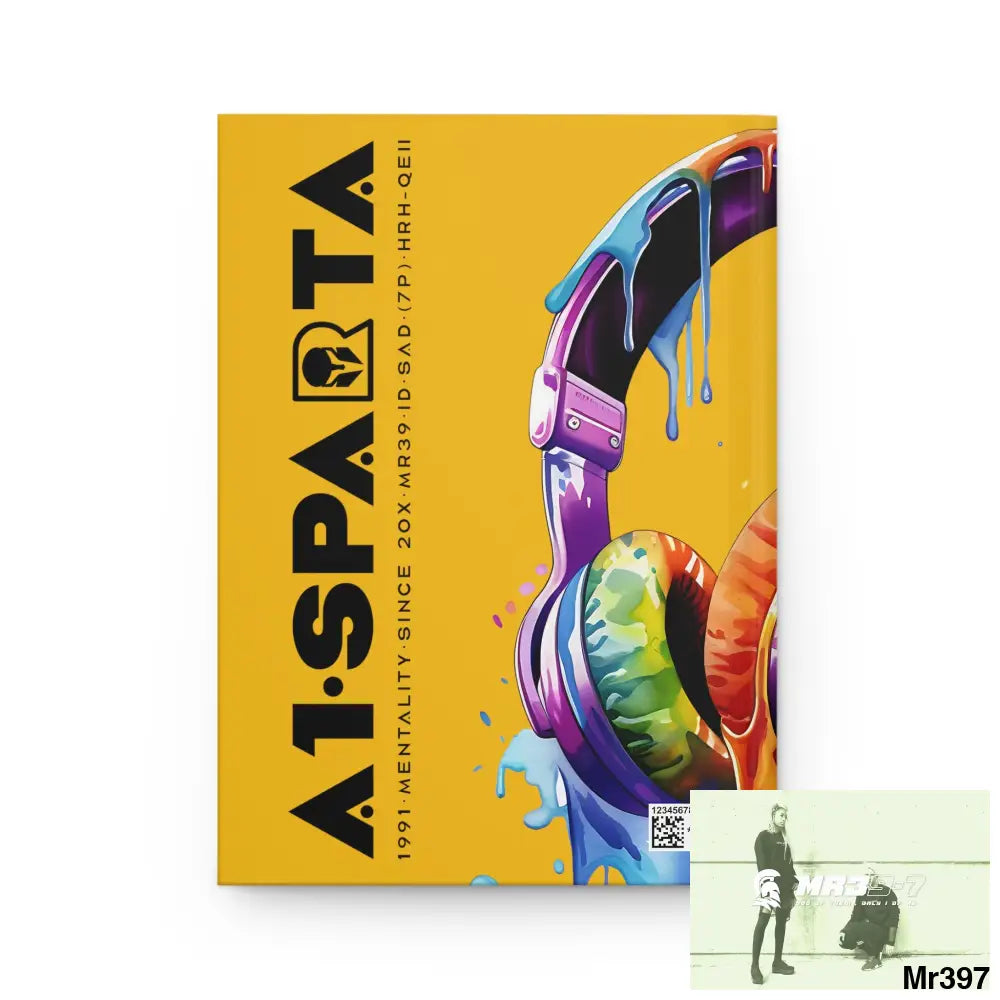 A1• Sparta Melting Headset Hardcover Journal Matte Journal Paper products