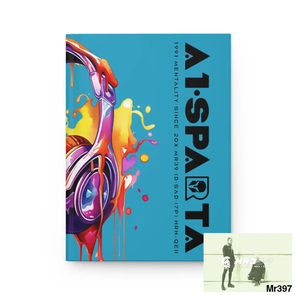A1• Sparta Melting Headset Hardcover Journal Matte Journal Paper products