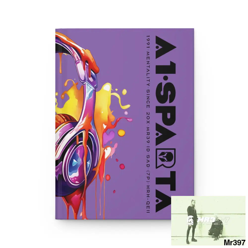 A1• Sparta Melting Headset Hardcover Journal Matte Journal Paper products