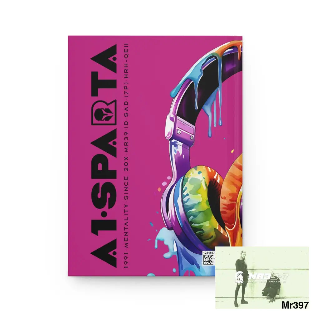A1• Sparta Melting Headset Hardcover Journal Matte Journal Paper products