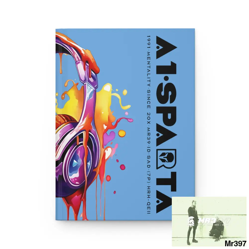 A1• Sparta Melting Headset Hardcover Journal Matte Journal Paper products