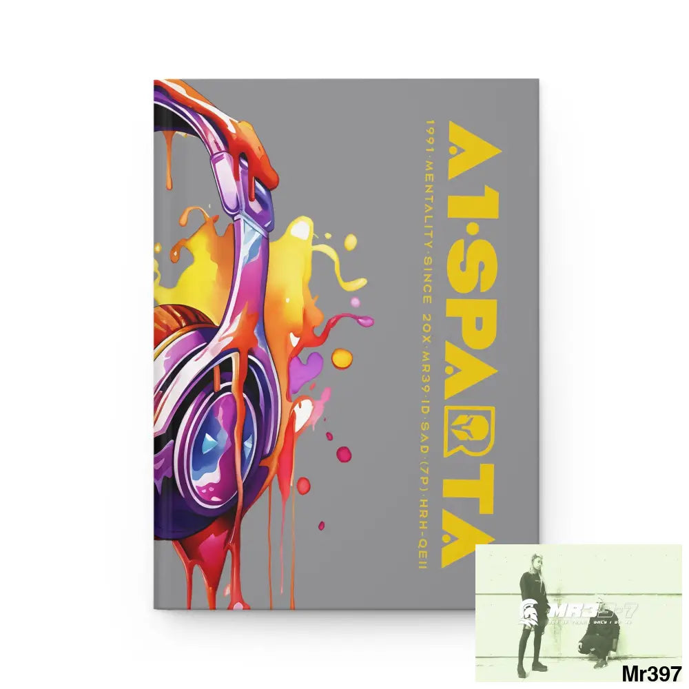 A1• Sparta Melting Headset Hardcover Journal Matte Journal Paper products