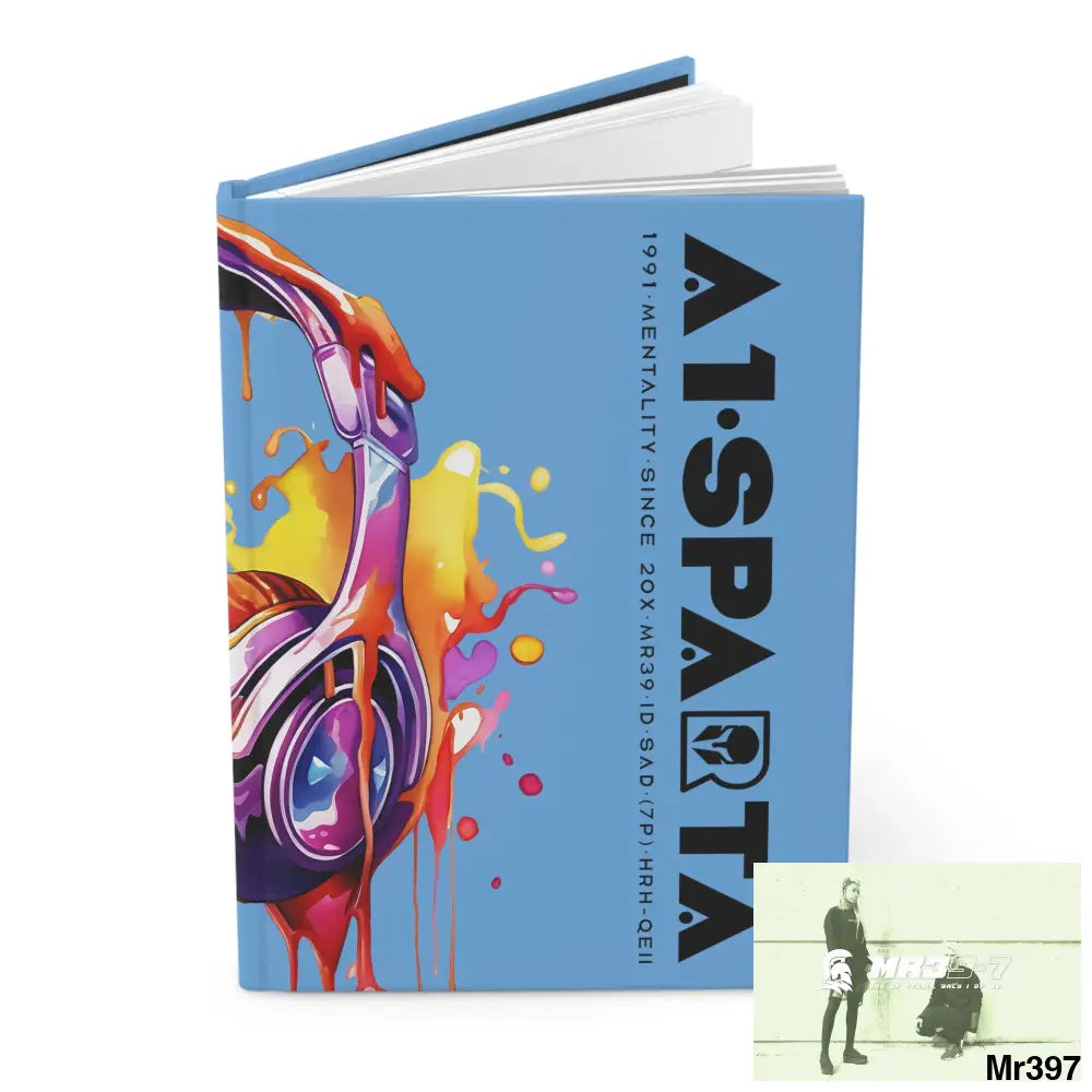 A1• Sparta Melting Headset Hardcover Journal Matte Journal Paper products