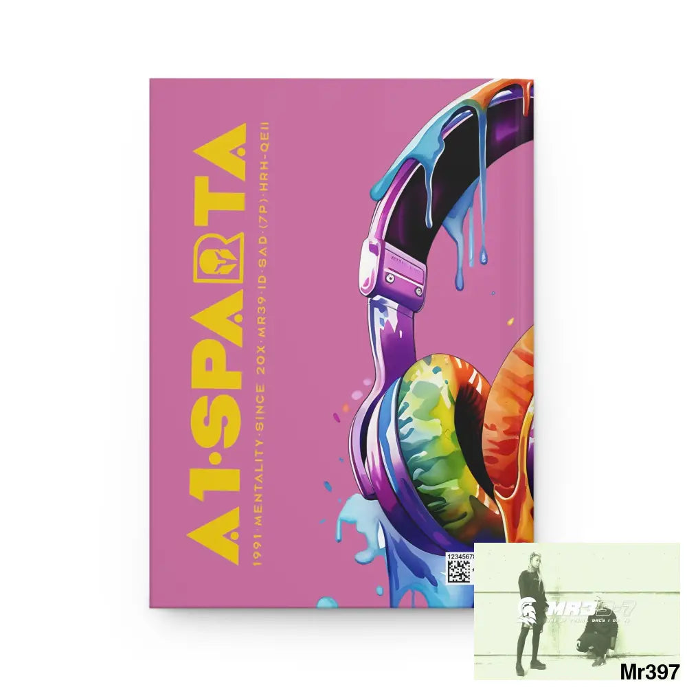 A1• Sparta Melting Headset Hardcover Journal Matte Journal Paper products