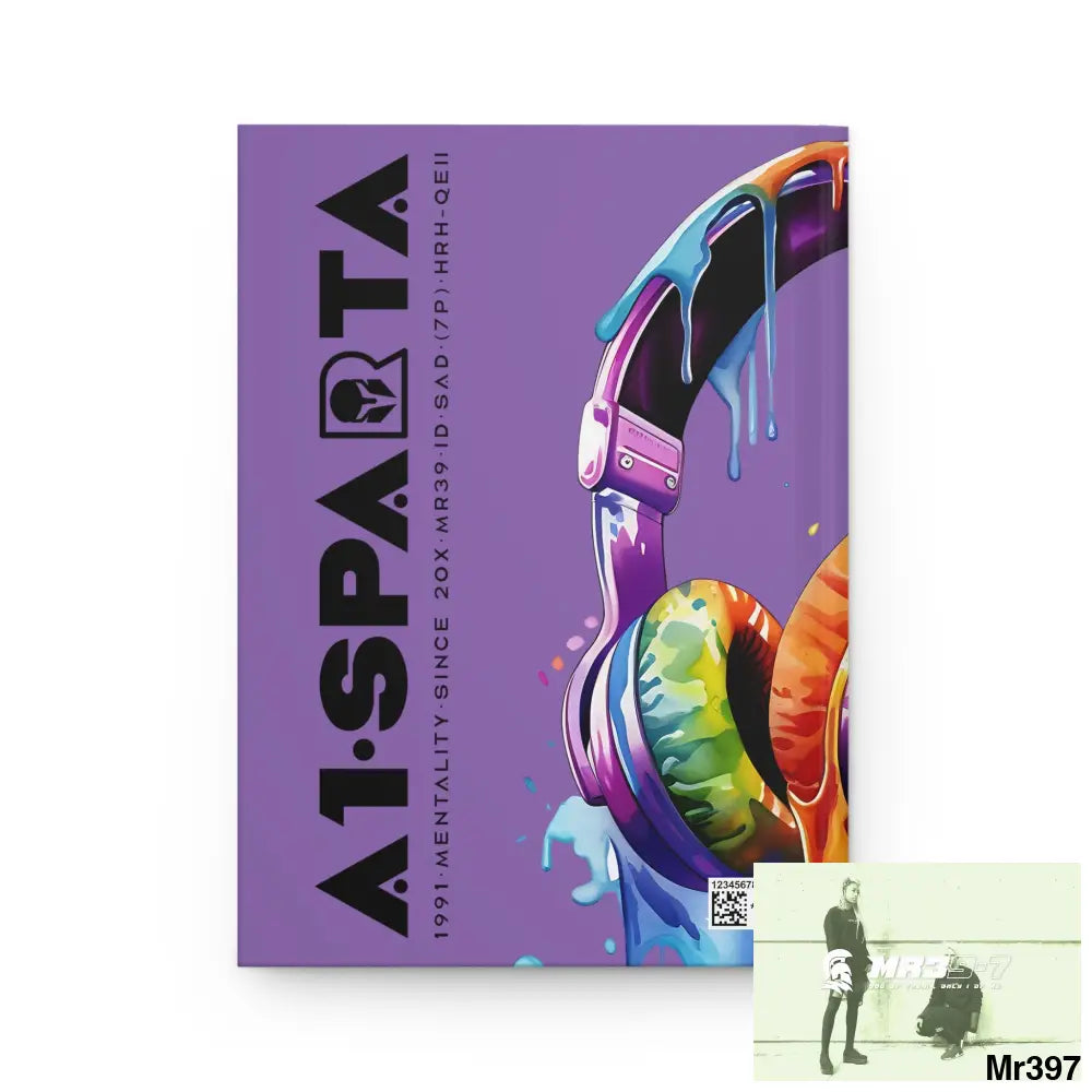 A1• Sparta Melting Headset Hardcover Journal Matte Journal Paper products