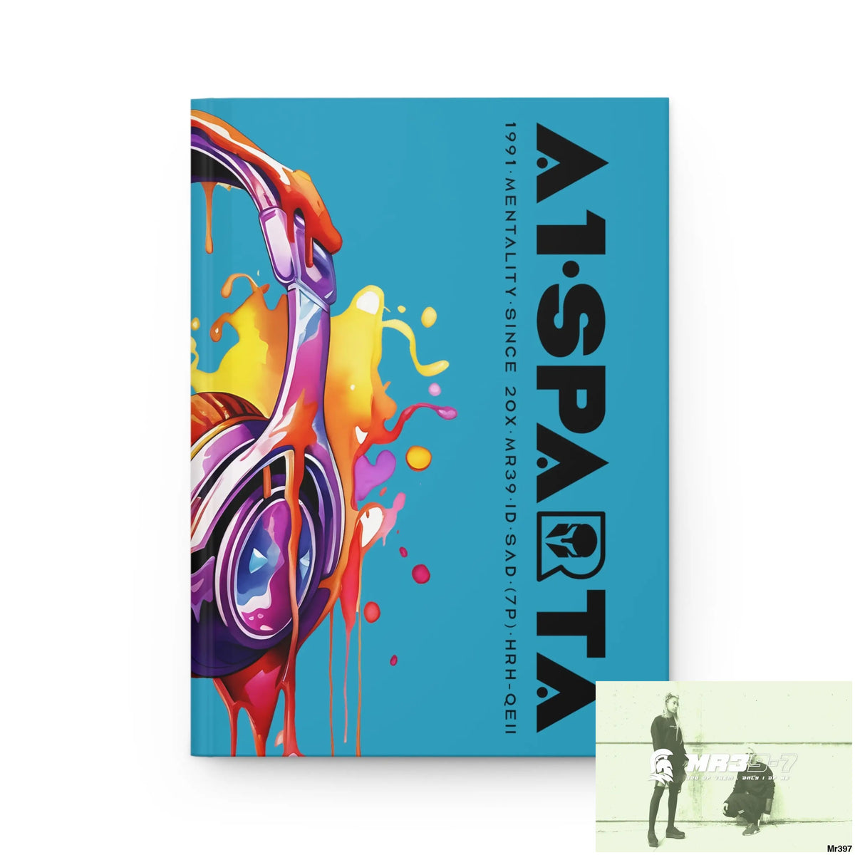 A1• Sparta Melting Headset Hardcover Journal Matte Journal Paper products