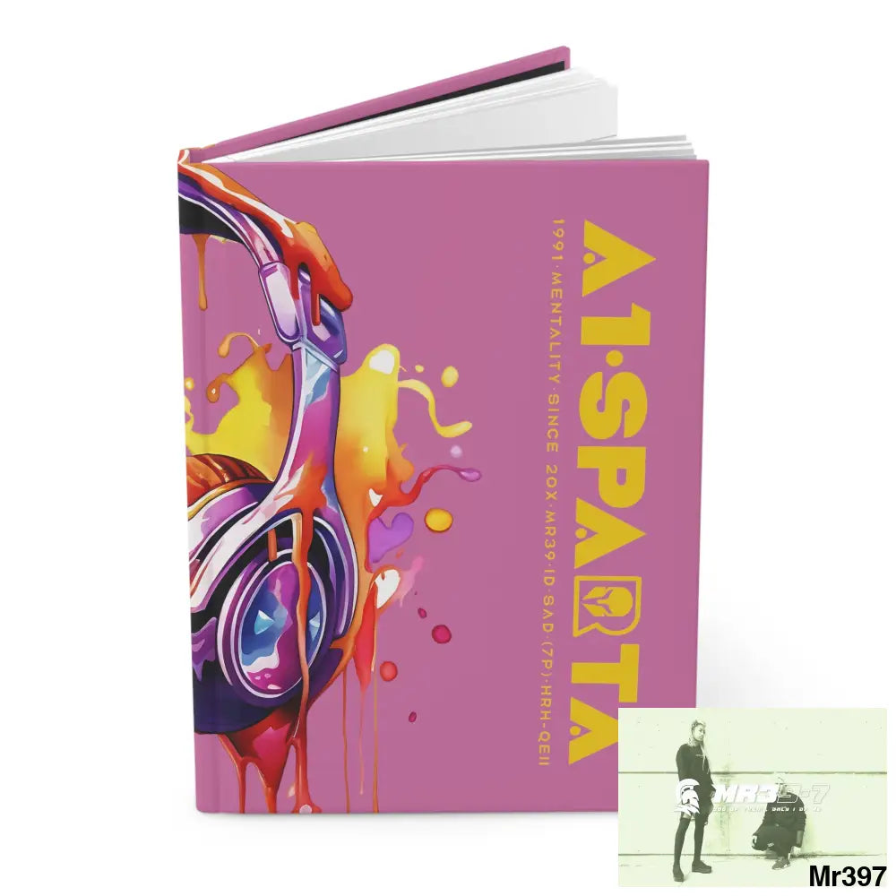 A1• Sparta Melting Headset Hardcover Journal Matte Journal Paper products