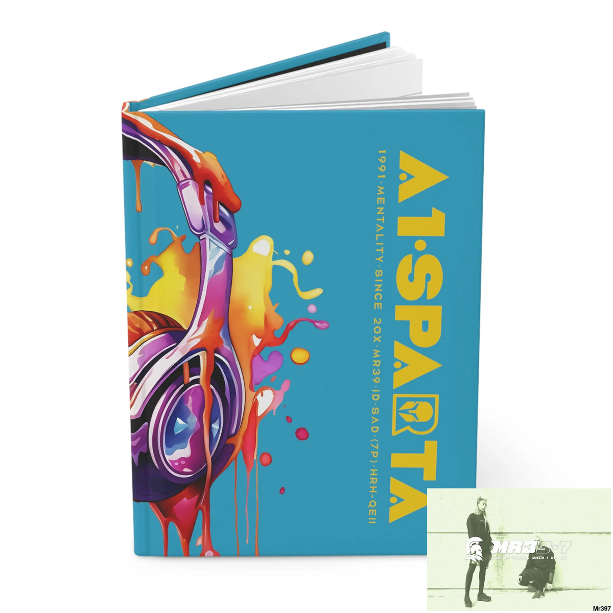 A1• Sparta Melting Headset Hardcover Journal Matte Journal Paper products