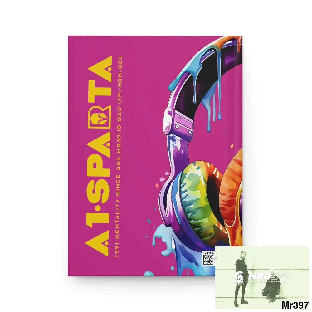 A1• Sparta Melting Headset Hardcover Journal Matte Journal Paper products